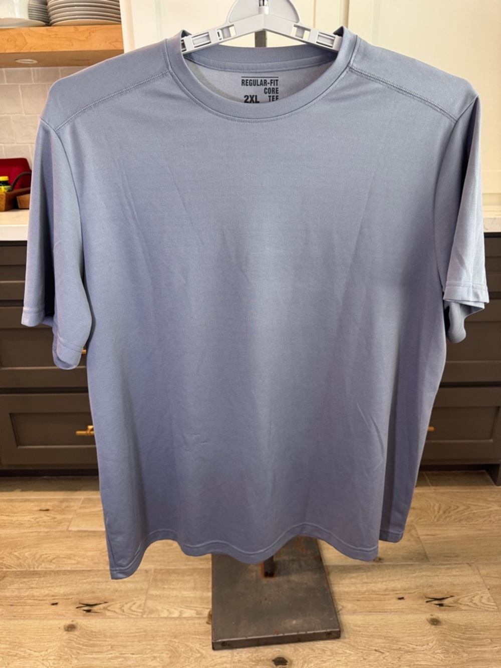 STARTER Men's Crew Neck Short Sleeve T-Shirt in Gray - 2XL